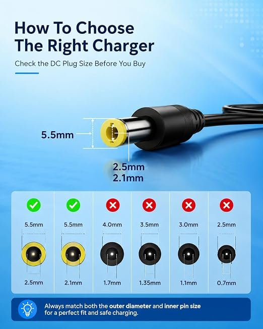 12V 2Amp DC Power Supply Adapter, 12 Volt 2A SMPS for LCD Monitor TV LED - Image 3